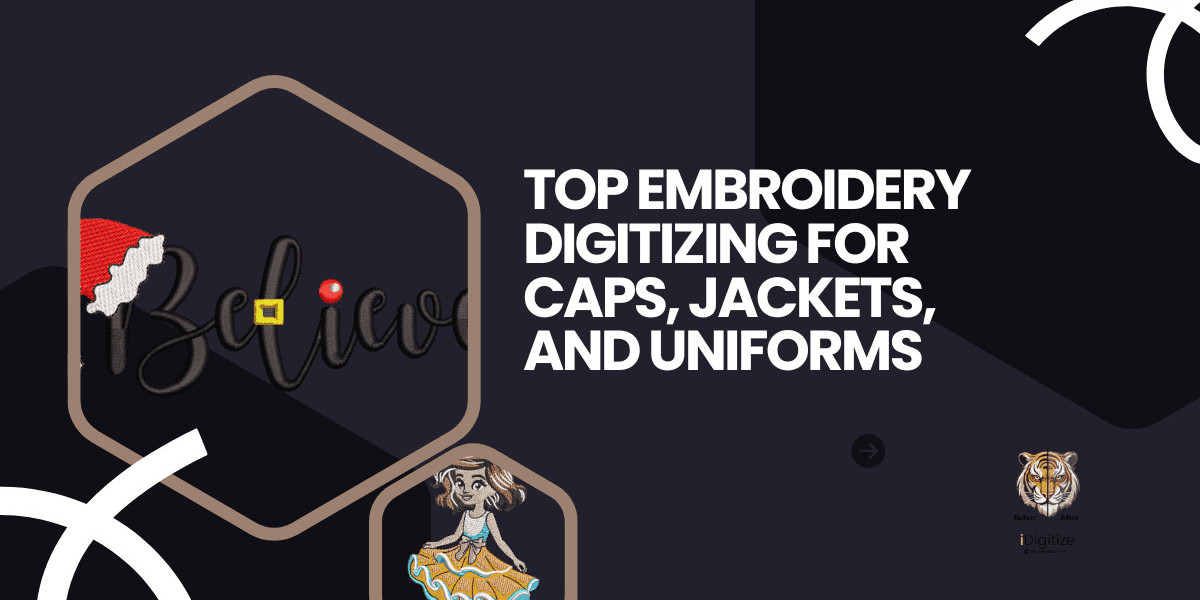 Top Embroidery Digitizing for Caps, Jackets, and Uniforms