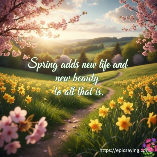 Beautiful Quotes About Spring Season & New Beginnings