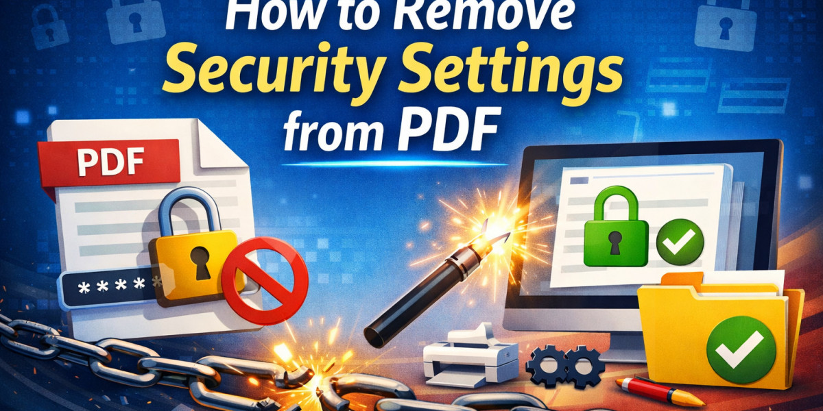 How to Remove Security Settings from PDF File? Stepwise Guide